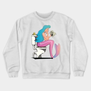 Mermaid on the Toilet Crewneck Sweatshirt